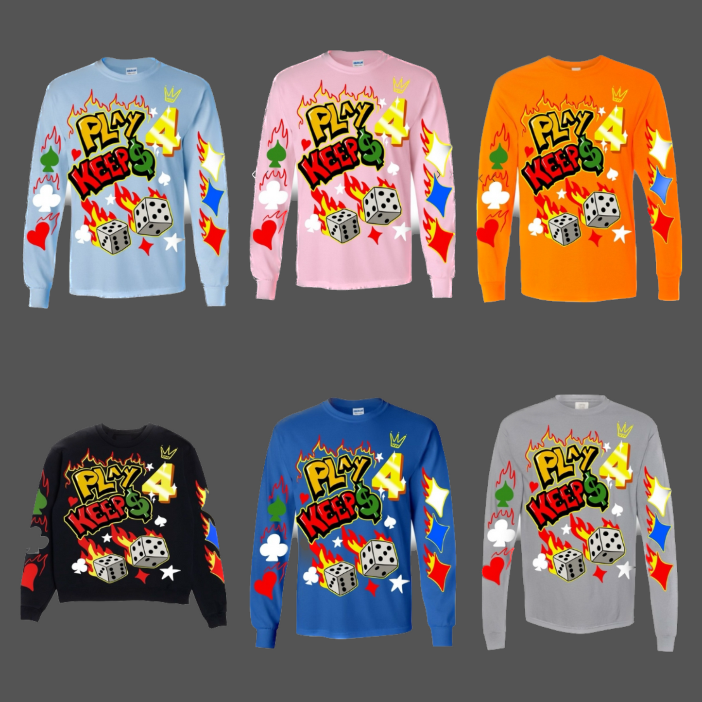 PLAY 4 KEEP$ Long Sleeve Shirts